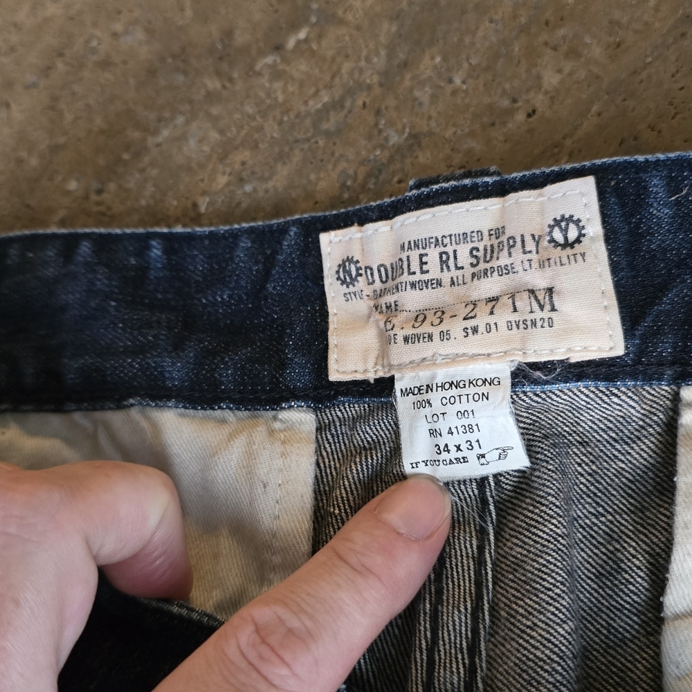 Double RL RRL mens denim jeans Rare HONG KONG Ralph Lauren - Picture 5 of 11